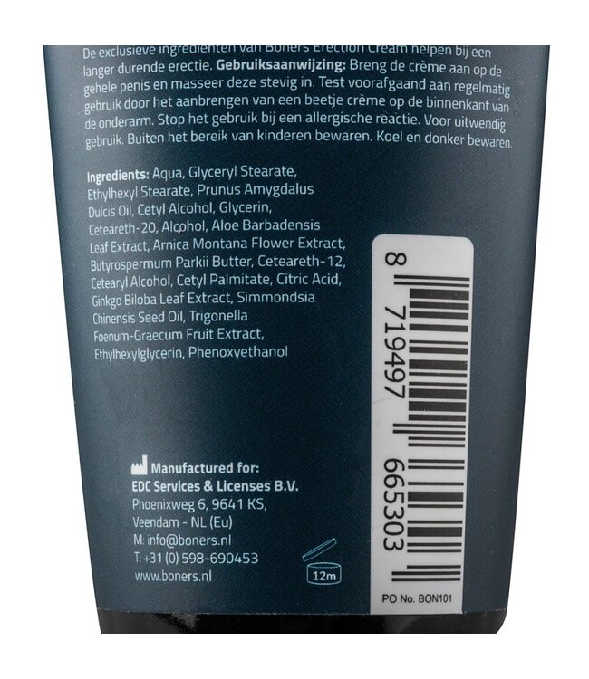 Boners Boners Erectiecrème - 100 ml