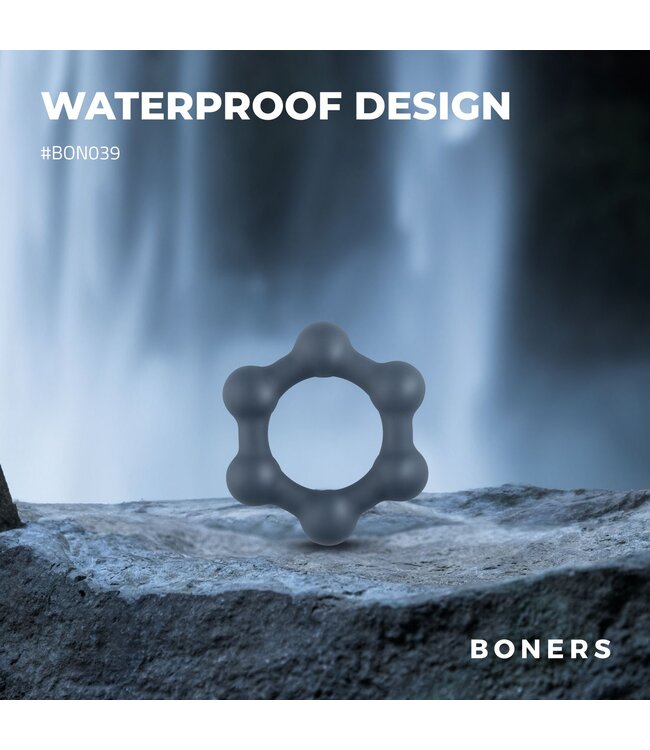 Boners Boners Hexagon Cockring Met Stalen Kogels