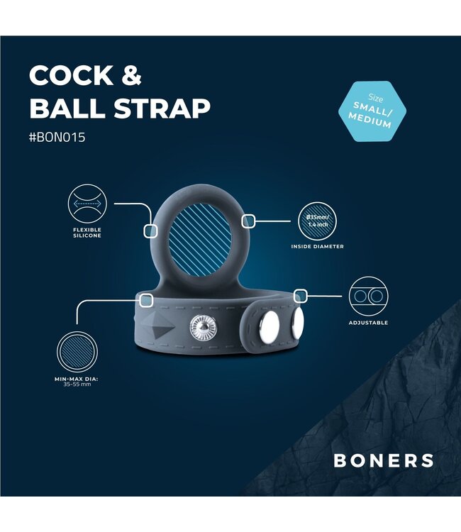 Boners Boners Cock & Ball Strap - S/M