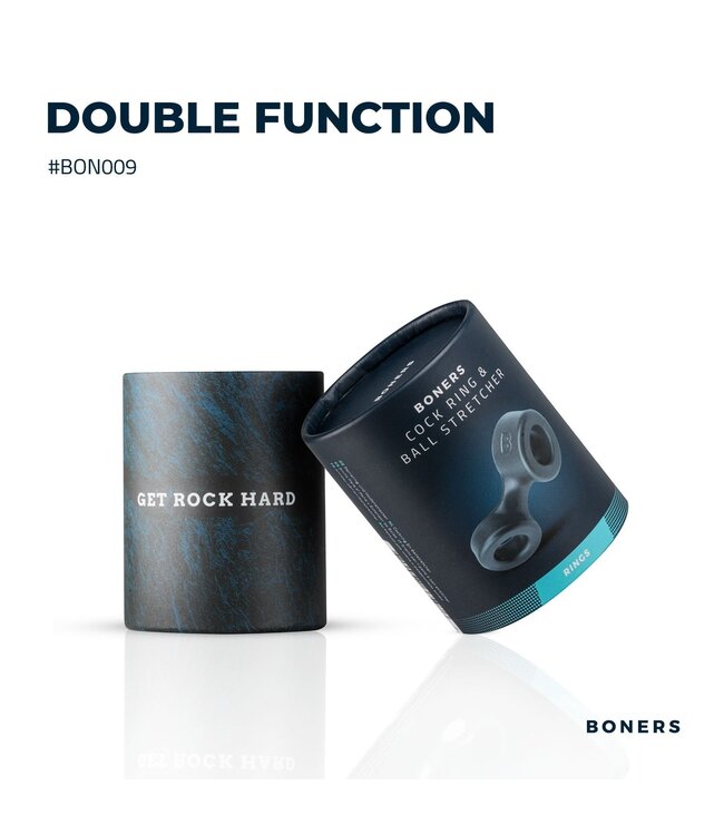 Boners Boners Cockring En Ballstretcher - Grijs