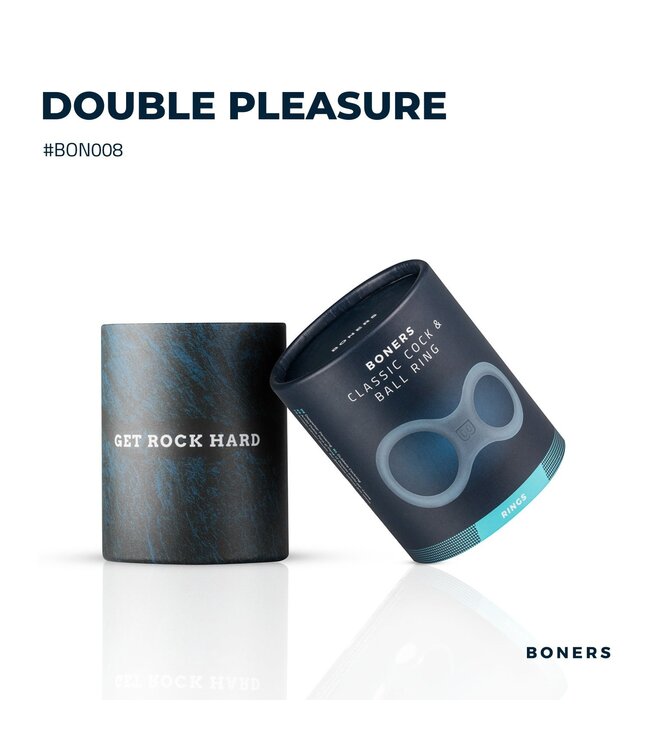Boners Boners Siliconen Cockring En Ballstretcher - Grijs