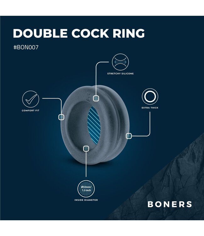 Boners Boners Cockring Met Dubbel Design