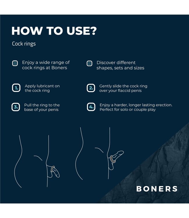 Boners Boners Band Cockring - Grijs