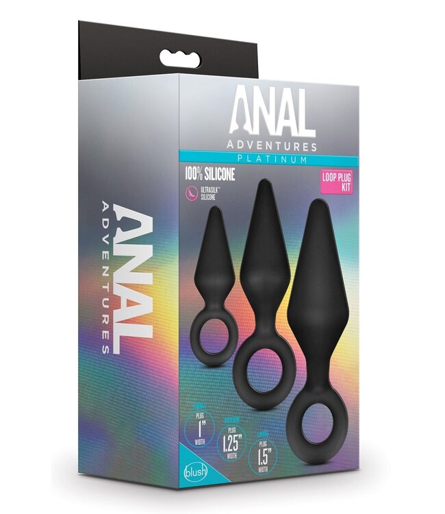 Anal Adventures Anal Adventures Platinum - Siliconen Anaal Plug Set