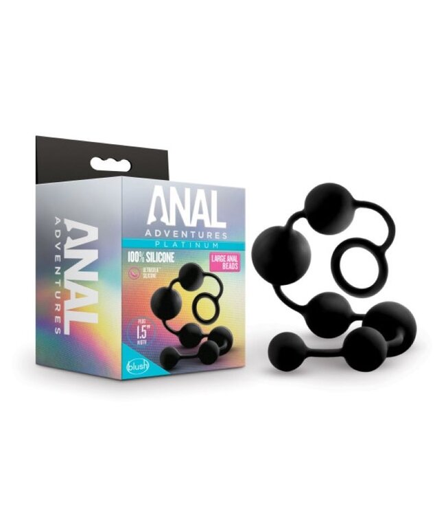 Anal Adventures Anal Adventures Platinum - Siliconen Anaal Kralen - Large