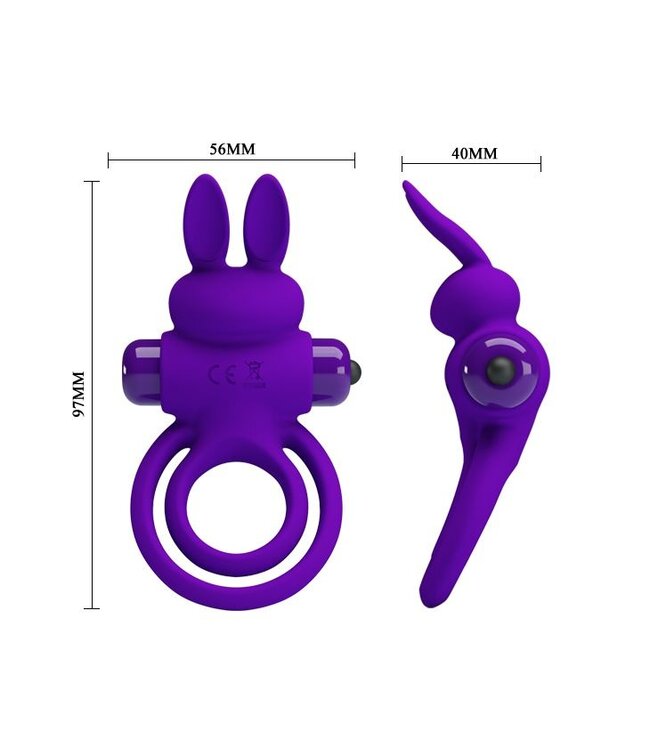 Pretty Love Vibrerende Bunny Cockring
