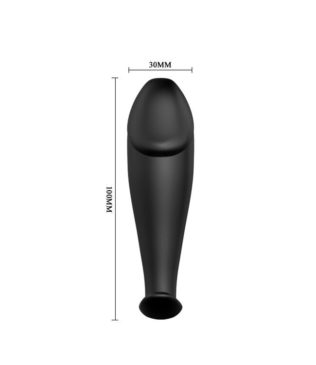 Pretty Love Zwarte Vibrerende Buttplug met Afstandsbediening