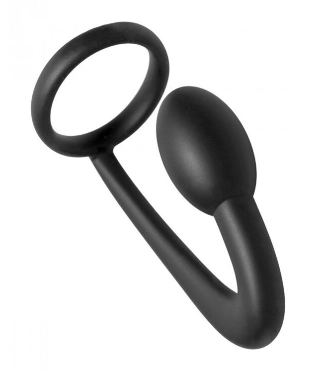 XR Brands Prostatic Play - Explorer Cockring Met Anaalplug