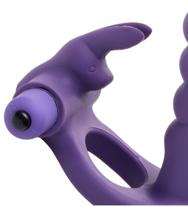 XR Brands Frisky - Double Delight Vibrerende Penisring Met Vibrator