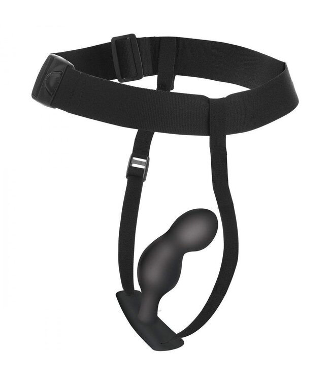 XR Brands P-Spot Plugger Anaalplug met Harnas & Afstandsbediening