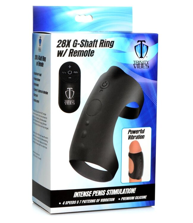 XR Brands G-Shaft Vibrerende Cockring Met Afstandsbediening