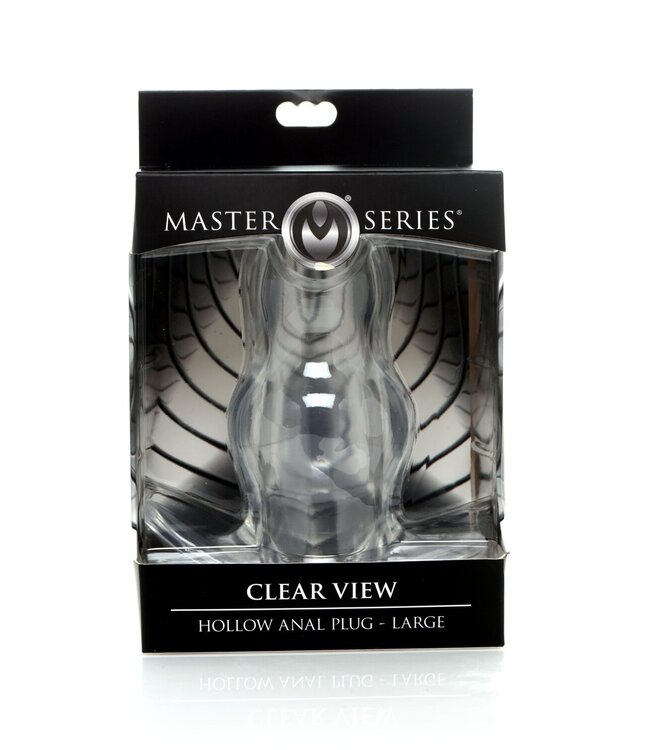XR Brands Clear View Holle Anaalplug - Large