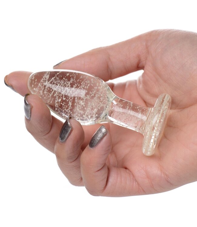 XR Brands Glow-in-the-Dark Anaalplug Van Glas - Small