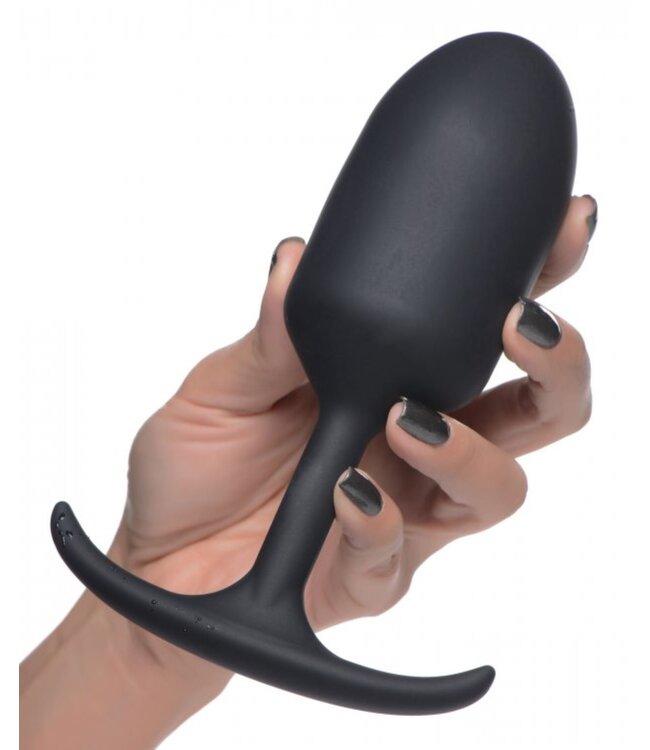XR Brands Heavy Hitters - Verzwaarde Anaal Plug - XL