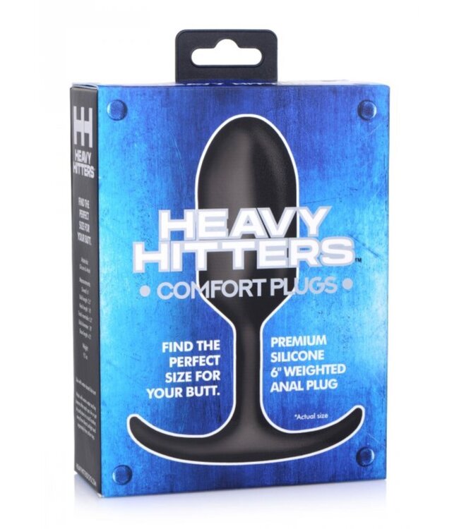 XR Brands Heavy Hitters Verzwaarde Anaal Plug - Large
