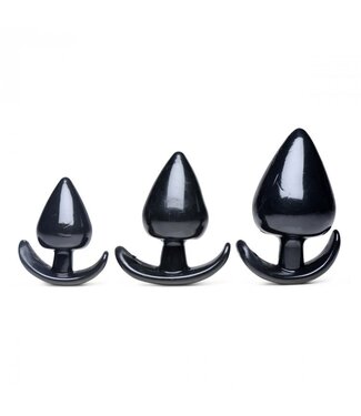 XR Brands Triple Spades Driedelige Buttplug Set