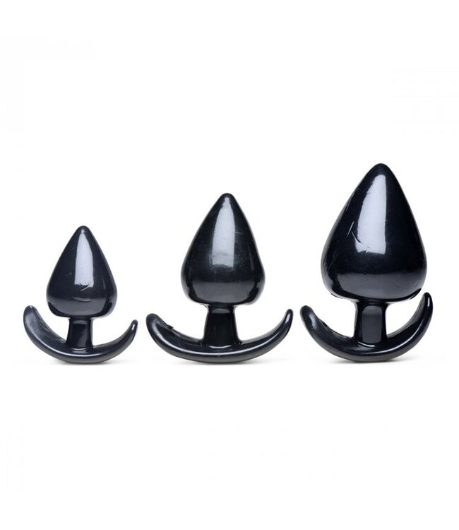 XR Brands Triple Spades Driedelige Buttplug Set