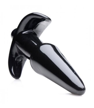 XR Brands Frisky - Smooth Vibrerende Anaalplug - Zwart