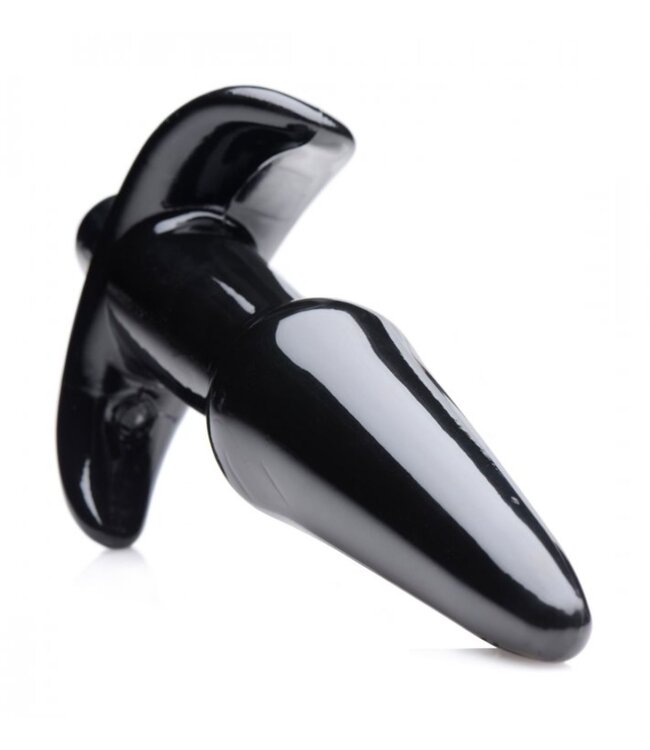 XR Brands Frisky - Smooth Vibrerende Anaalplug - Zwart