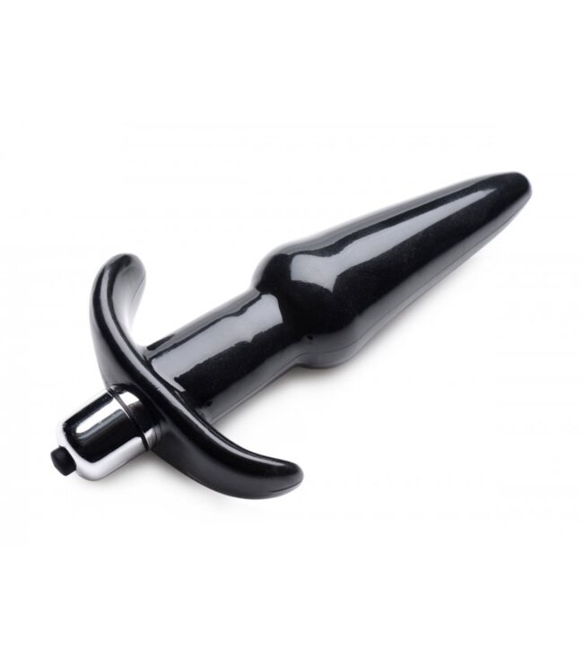 XR Brands Frisky - Smooth Vibrerende Anaalplug - Zwart