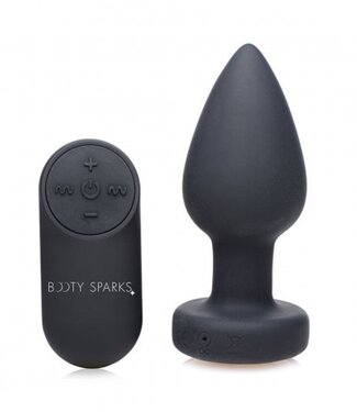 XR Brands Booty Sparks - Vibrerende Buttplug Met LED-licht - Medium