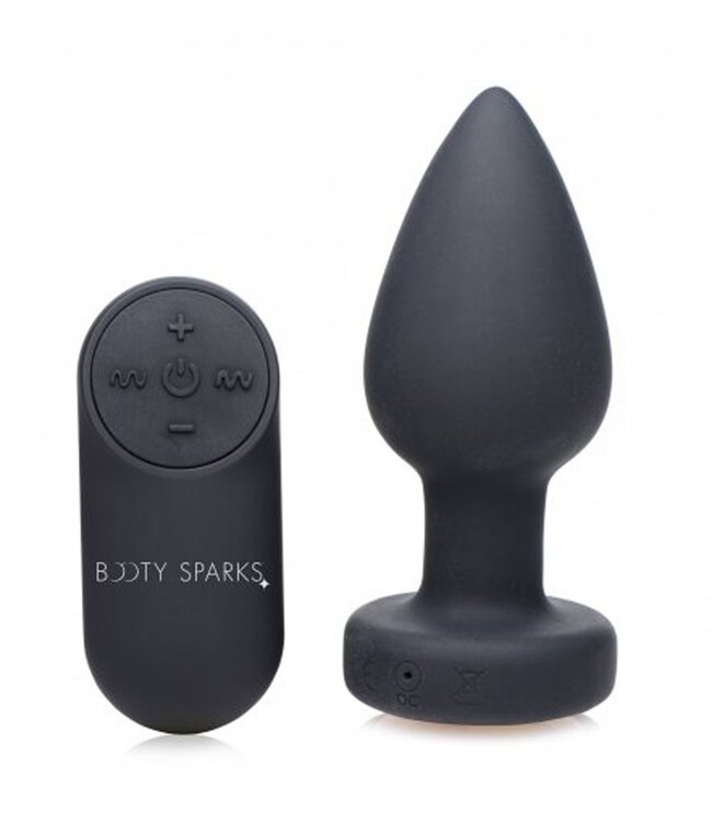 XR Brands Booty Sparks - Vibrerende Buttplug Met LED-licht - Medium