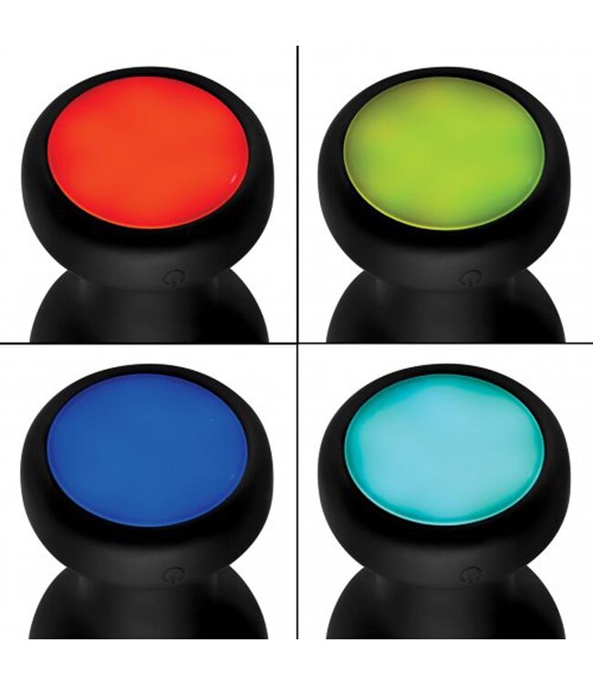 XR Brands Booty Sparks - Vibrerende Buttplug Met LED-licht - Medium