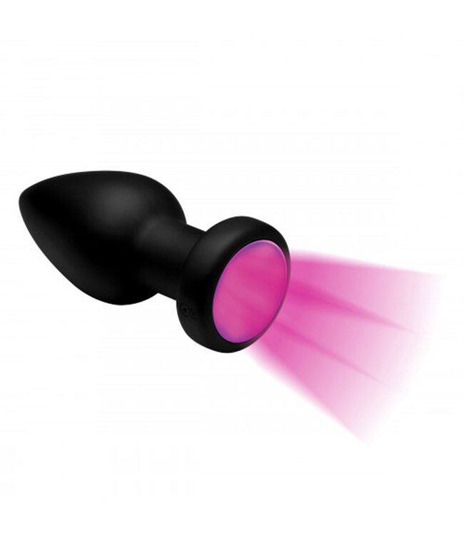 XR Brands Booty Sparks - Vibrerende Buttplug Met LED-licht - Medium
