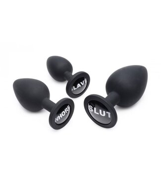 XR Brands Dirty Words Buttplug Set