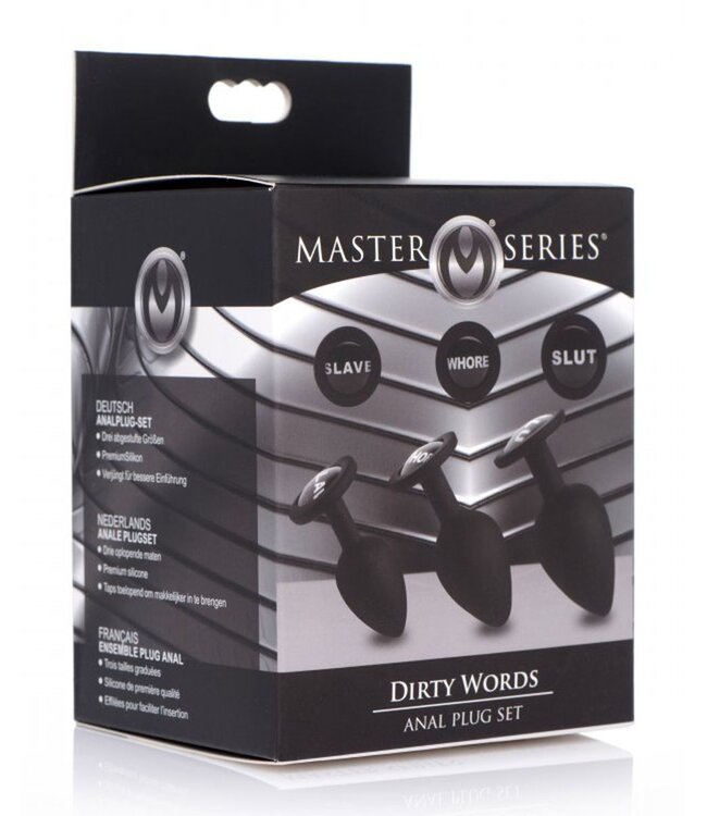 XR Brands Dirty Words Buttplug Set