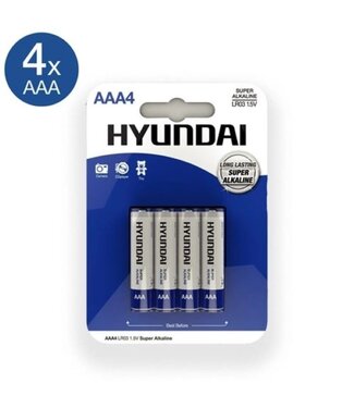 Hyundai Hyundai Batterijen AAA - 4 Stuks