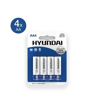 Hyundai Hyundai - Super Alkaline AA-Batterijen - 4 Stuks