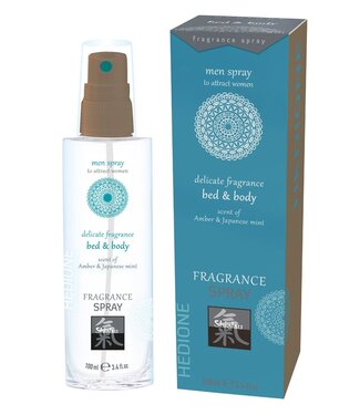 Shiatsu Feromonen Bed & Body Spray Voor Mannen - Amber & Japanse Mint