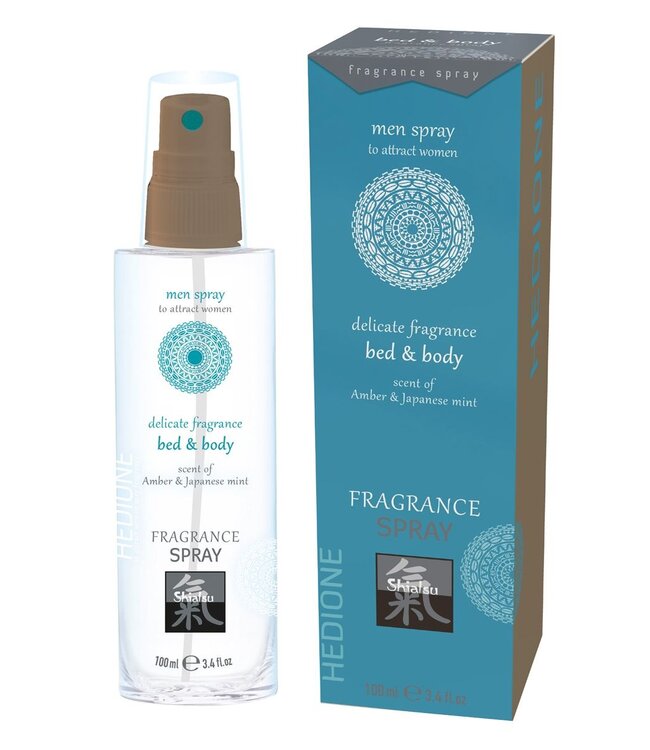 Shiatsu Feromonen Bed & Body Spray Voor Mannen - Amber & Japanse Mint