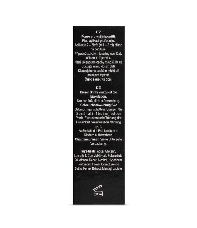 Cobeco Pharma Orgasme Vertragende Spray - Black Stone