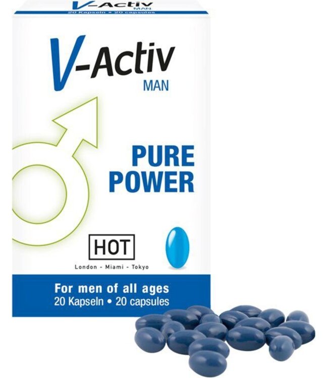HOT HOT V-Activ Pure Power Voor Mannen - 20 stuks
