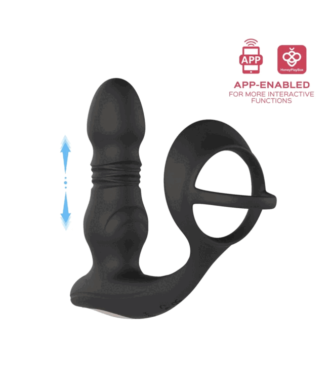 HoneyPlayBox HoneyPlayBox – Cyrus Thrusting Prostate Vibrator – Zwart