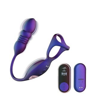 Hueman Hueman - Deep Impact Cock- & Ballring - Met Stotende Prostaatstimulator