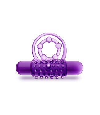 Blush Blush - Play With Me The Player Vibrerende Dubbele Cockring met Ball Strap