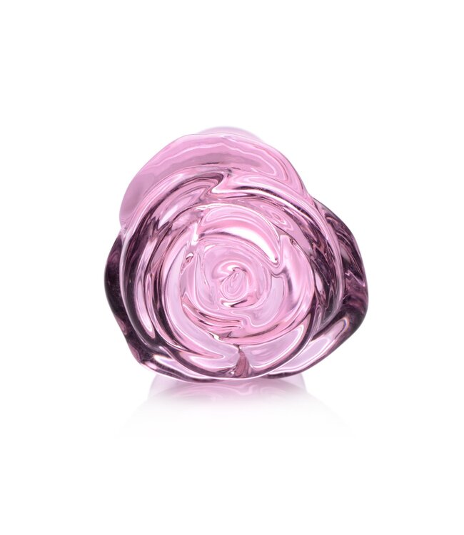 XR Brands BOOTY SPARKS - Rose Glass Anaalplug Small - Roze