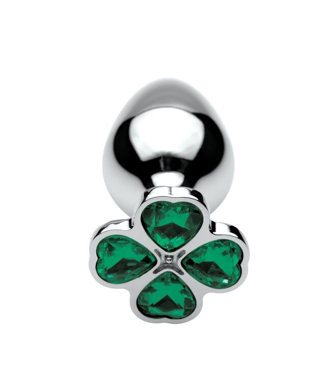 XR Brands Booty Sparks - Lucky Clover Anaalplug Medium - Groen
