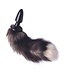 XR Brands TAILZ - Fox Tail Anaalplug - Zwart/Wi