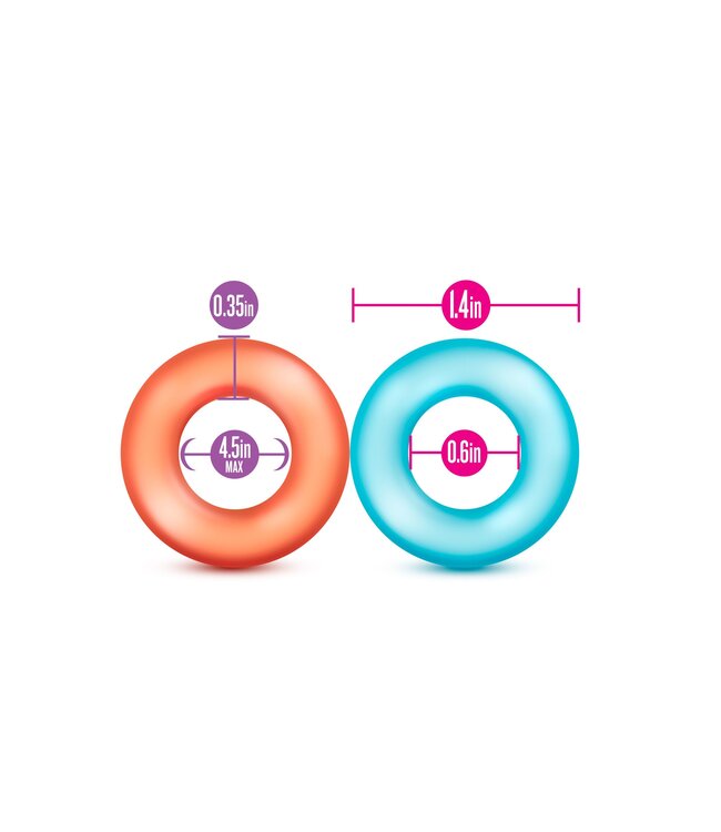 Blush Blush - Play With Me King of the Ring Cockring Set 6 Stuks