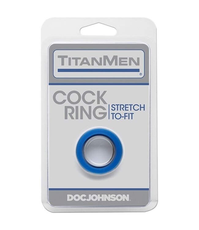 Doc Johnson Doc Johnson - TitanMen Cock Ring - Blauw