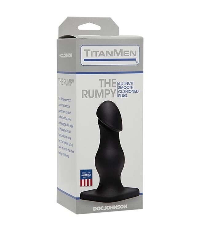 Doc Johnson Doc Johnson - TitanMen The Rumpy Buttplug - Zwart