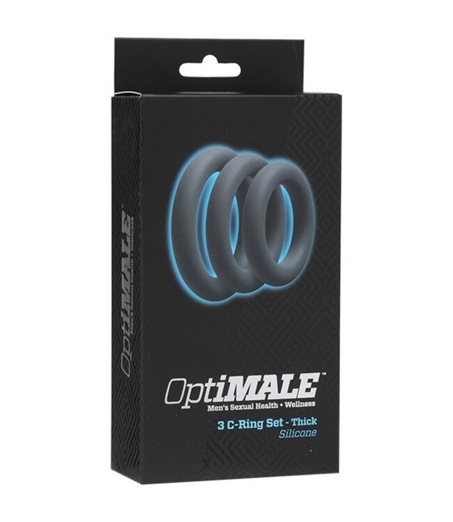 Doc Johnson Doc Johnson - OptiMALE 3 C-Ring Set Dik - Grijs