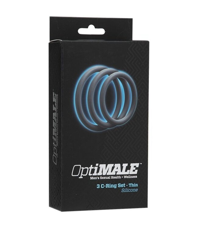 Doc Johnson Doc Johnson - OptiMALE 3 C-Ring Set Dun - Grijs