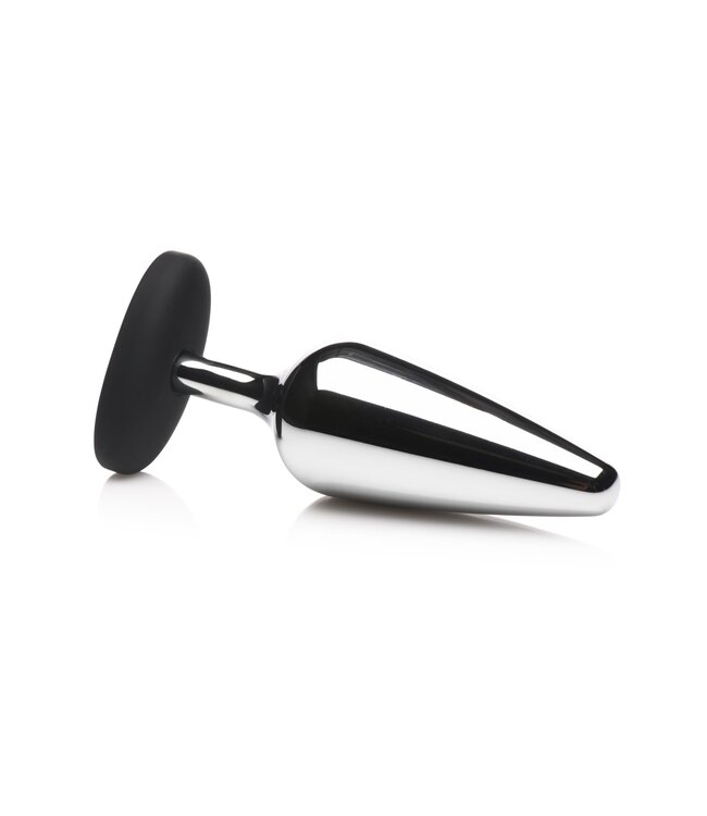 XR Brands XR Brands - Butt Slut Metalen & Siliconen Butt Plug - Zilver