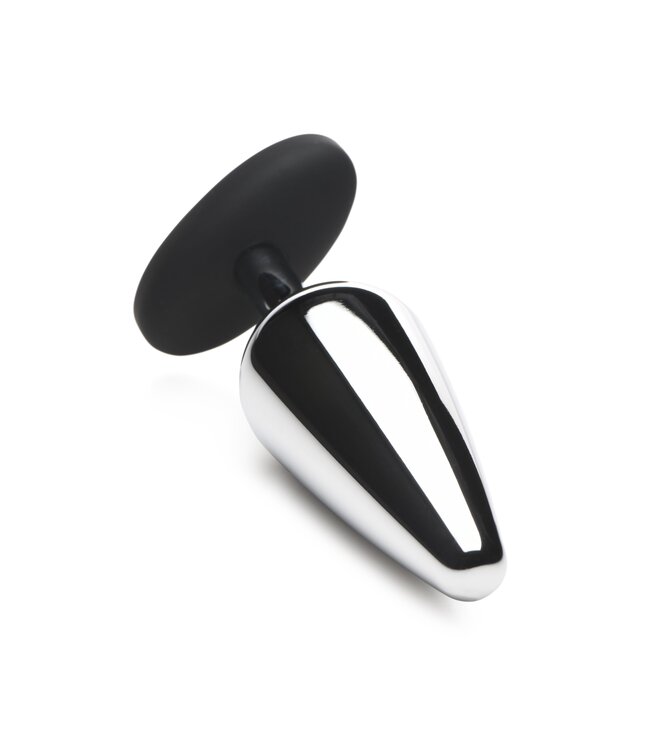 XR Brands XR Brands - Butt Slut Metalen & Siliconen Butt Plug - Zilver