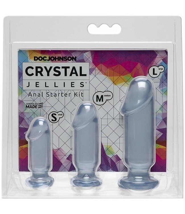 Doc Johnson Doc Johnson - Crystal Jellies Anal Starter Kit - Transparant